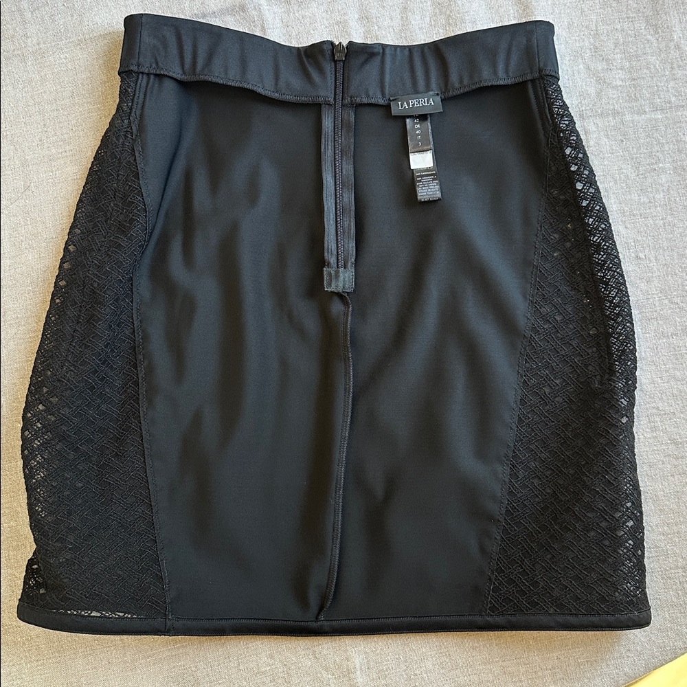 La Perla Greta Girdle Black Appliqué Skirt - Picture 11 of 12